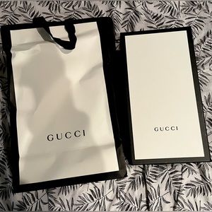 Gucci paper bag & box